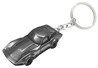 Porte-clés de voiture classique avec effet étain Corvette circa 1979 ref35