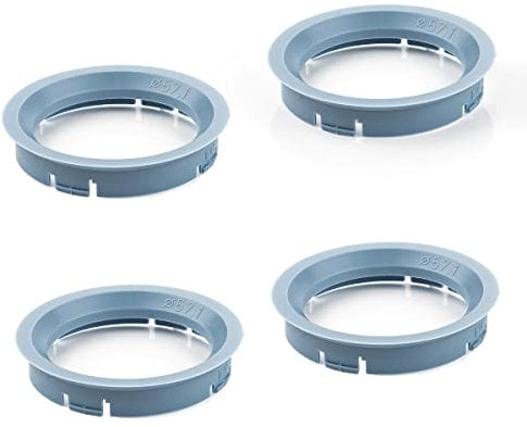 LST 4x Distanzringe Zentrierringe Hellblau für Alufelgen Ø 70,0 mm - Ø 57,1 mm
