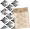 NAKLEO Malschablone für Handwerk A4 21x30cm, Art Deco Palme Muster, Wiederverwendbare Kunststoff DIY & Scrapbooking Zeichenschablone, Decoupage Kunst Vorlage, Wand Stoff Möbel Holz