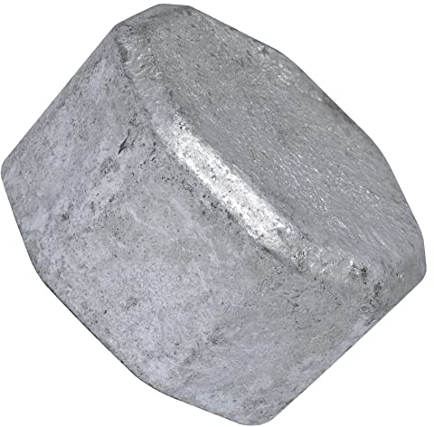 AERZETIX - C65032 - Tappo filettato femmina 1 1/4 per avvitare in ghisa - finitura zincata - tubo idraulico riscaldamento installazione sanitaria di acqua sistema di trattamento dell'acqua