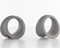 QMBasic 2er Set SERVIETTENRINGE | grau modern Beton Style | zeitloses Design