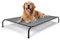Nobleza Hundeliege Outdoor, Erhöhtes Hundebett Grosse Hunde, für Draußen Camping, Kühlendes Erhöhtes Hund Haustierbett, Haustierliege Waschbar und Robuster, Grau, XL, 137x90x20CM