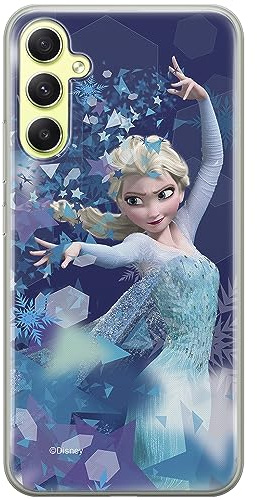 ERT GROUP Handyhülle für Samsung A34 5G Original und offiziell Lizenziertes Disney Muster ELSA 011 optimal an die Form des Handy angepasst, hülle aus TPU