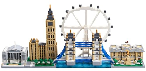 Architecture London Skyline Collection Micro Mini Blocks Set, Modellbausatz und Geschenk für Kinder und Erwachsene (3430 Teile)