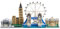 Architecture London Skyline Collection Micro Mini Blocks Set, Modellbausatz und Geschenk für Kinder und Erwachsene (3430 Teile)