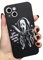 Coole Ghost Face Hülle für iPhone 15 6,1 Zoll, Scream Horror Movie Anime gedruckt, Mode Niedliches Totenkopf Skelett Design für Frauen Männer Jungen Mädchen Weiche TPU Silikon Stoßfest Handyhülle für