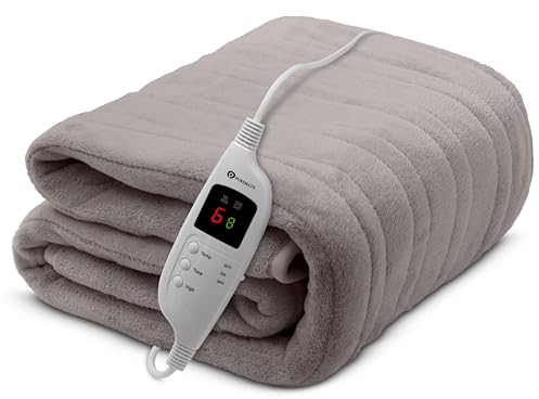 CozyMate Heated Throw - Luxurious Electric Blanket - Extra Large Heated Blanket with 9 Heat Settings and Timer Function, Machine Washable Fleece with Digital Controller - Size 200 x 150cm