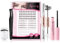 Beauty7 DIY Wimpern Extensions Set Einzelne Wimpern Einzeln Applicator Tool 2-IN-1 Bond & Seal Entferner Pinzette Wimpernzange Cluster Wimpern Kit 208 Büschel Wimpern