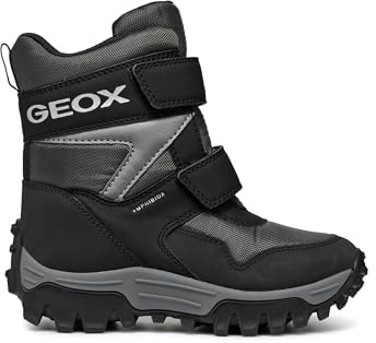 Geox J Himalaya BOY B ABX Snow Boot, Anthracite/Black, 3.5 UK