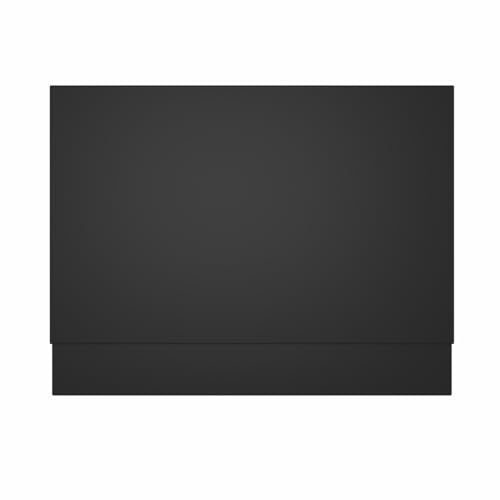 Aquariss Panneau de baignoire 750 mm 16 mm Peinture MDF Noir mat Hauteur réglable pour baignoire