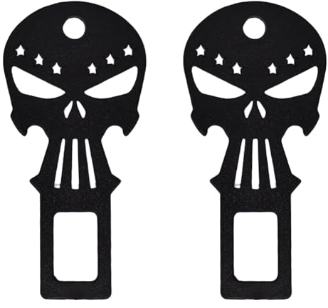 simyron Autosicherheitsgurt-Adapter, 2 Stück Autosicherheitsgurt-Stecker, Autosicherheitsgurt-Verlängerer, Flaschenöffner, Sicherheitsgurtschloss-Adapter für Autos, LKWs und Vans (Schwarz)