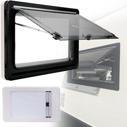 Ventana para caravana, Ventana lateral para RV, Accesorios para caravanas Las ventanas de cristal acrílico facilitan los viajes al aire libre(Size:350*280mm)