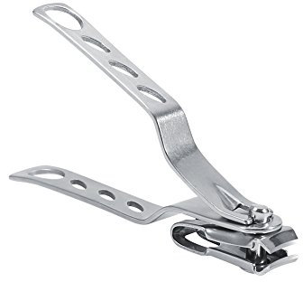 Qukaim Nagelzange, professioneller Edelstahl, kleiner Nagelknipser, drehbarer Kopf, Nagelkunst-Werkzeug, Maniküre- und Pediküre-Werkzeug, Präzisionsschnitt, 1 Stück