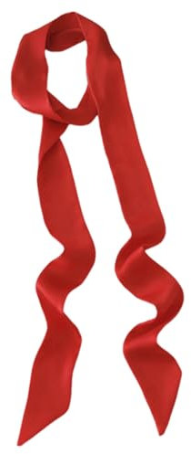 Damen Satin Gürtel,Seidenhaarband,Madame Atmungsaktive Krawatte,Band Imitated Silk Lange Schal Kleid Bund Hut Zubehör,Mode Stoffgürtel Accessoire,Frau Dekorative für Haartuch,Hutband,Waist(Rot)