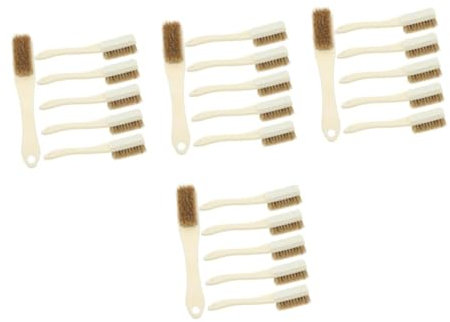 PATKAW 4sets Small Toothbrush Gap Brush Cleaning Brush Crevice Brush Small Handheld Brush Mini Nail Brush Crevice Utility Brush Climbing Rope Brush Tool Scrub Brush Dishes Bristles 6pcs*4