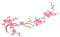 Garneck Pink Kirschblüten Applikation Patch – Aufnäher Mit Blumenranke Zum Aufbügeln Für Erwachsene – Ideal Für Kreative Nähprojekte Und Individuelle Designs