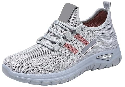 Scarpe Donna Eleganti Casual Leggere Scarpe Sportive Pianta Larga Eleganti Sneaker Lacci Primavera Offerta Scarpe Camminata Traspiranti Comode Trainers Ginnastica Scarpe Trekking Passeggio Lavoro