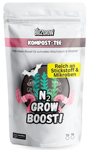 Bio2Grow Kompost-Tee 500 g – pulverförmige Mischung zur Zubereitung einer Anwendungslösung für Pflanzsubstrate – Indoor & Outdoor