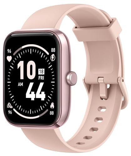 KALINCO Montre Connectée Homme Femme avec Alexa, Utilisé avec l'application VeryFit, 1,83“ Écran, Appels Bluetooth, 110+ Sportif/Fréquence cardiaque/SpO2/Sommeil/Pression pour iOS et Android