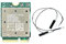 Fozriybefy Scheda WiFi7 Tri Band QCNCM865 Bluetooth 5.4 Wireless WiFi Card WiFi7 QCNCM865 Wireless 2.4Gbps Bluetooth 5.4 Wireless Wi-Fi per Win11