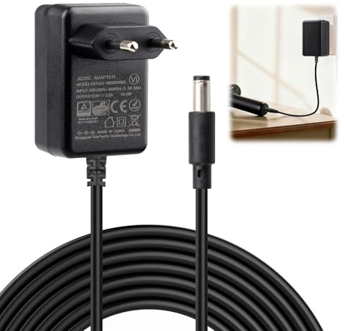9V 2A Netzteil Ladegerät Universeller Stromadapter für Kettler Cross Trainer Crosstrainer CTR2, Heimtrainer, Crosstrainer, Tonie Box, Etikettendrucker, Keyboard, Gitarrenpedal, 9V DC Geräte