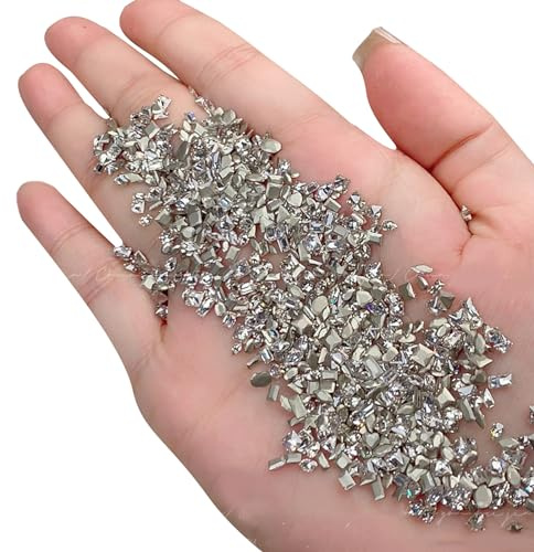 50 x geformte Nägel Strasssteine Kristall Nagel unregelmäßig geformte Nägel Kunst Charms Nägel Kunst Dekorationen für Salon