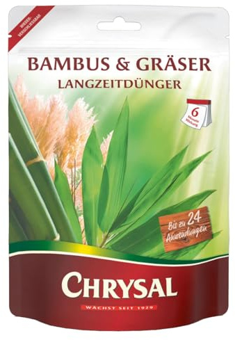 Chrysal Langzeitdünger für Bambus & Gräser, 700 g Standbeutel - Wirkungsvoller Dünger für vitale Pflanzen