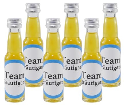 Spaßflasche Maracuja-Likör Team Bräutigam (12 x 0,02L)