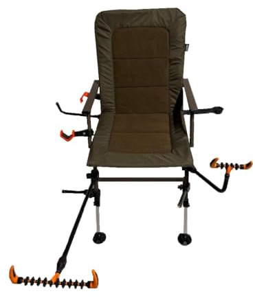 XPR Fishing Chair with Arm Pack, Folding Chair with Mud Feet