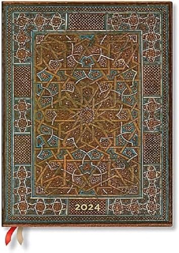 Paperblanks Flexi 12-Monatskalender 2024 Midnight Star, Vertikal - Ultra (230 x 180), Deutsch