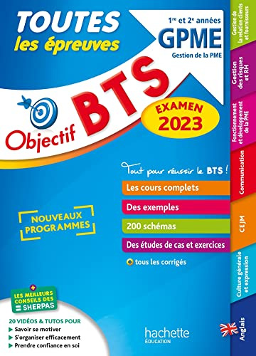 Objectif BTS GPME (1re et 2e années) - Toutes les épreuves, examen 2023