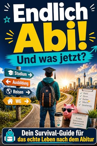 Endlich Abi! Und was jetzt?: Dein Survival-Guide für das echte Leben nach dem Abitur - Das ultimative Geschenk zum Schulabschluss