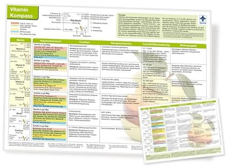 Vitamin Kompass, DIN A4, laminiert