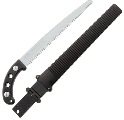 Silky Gomtaro Pro-Sentei 300 mm Japansäge – Sonderedition mit Fein- und Grobverzahnung, geradem Blatt, Hartchrombeschichtung, Gummigriff und Köcher für präzise Schnitte in Garten und Obstbau