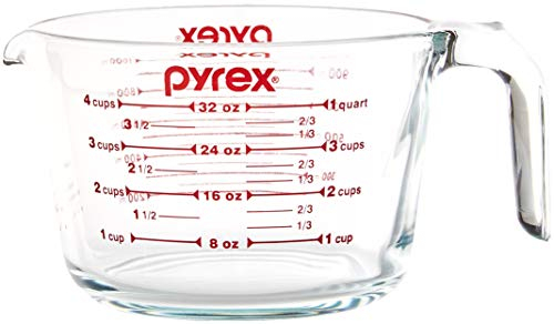 Pyrex Messbecher aus Glas für 4 Tassen