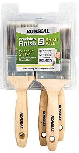 Ronseal Precision Finish Brush 5 Pack