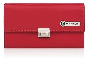 Karlowsky Kellnerbörse (Geldbörse) 18,2 x 10 cm Leder rot