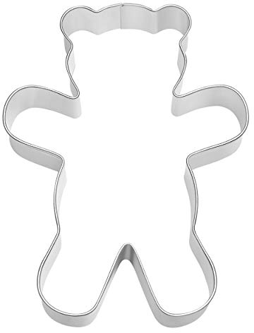 Birkmann 1010689310 AES Ausstechform Teddy groß, Kunststoff, Grau, 5 x 3 x 2 cm