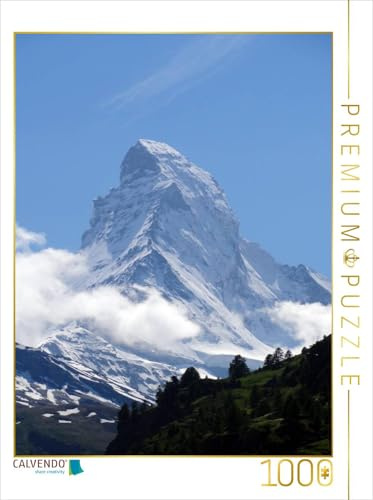 CALVENDO Puzzle Wolkenstimmung am Matterhorn - Zermatt | 1000 Teile Lege-Größe 48 x 64 cm Foto-Puzzle für glückliche Stunden