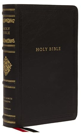 KJV Large Print Reference Bible, Black Leathersoft, Red Letter, Comfort Print, Thumb Indexed (Sovereign Collection): Holy Bible, King James Version