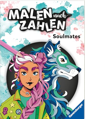 Ravensburger Malen nach Zahlen Soulmates - Manga - Anime - 32 Motive abgestimmt auf Buntstiftsets mit 24 Farben (Stifte nicht enthalten) - Für Fortgeschrittene