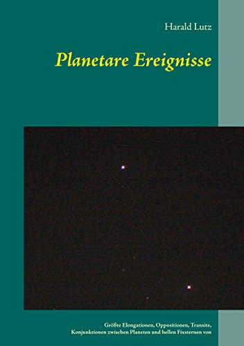 Planetare Ereignisse: Größte Elongationen, Oppositionen, Transite, Konjunktionen zwischen Planeten und hellen Fixsternen von 1900 bis 2101
