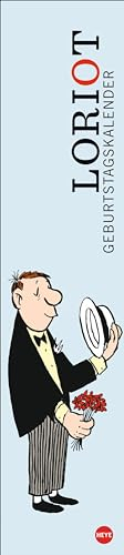 Loriot Geburtstagskalender Langplaner: Alle Ehrentage Ihrer Liebsten im Blick: Ein ewiger Kalender mit den zeitlosen Cartoons von Loriot im Format 11 x 49 cm (Loriot Kalender Heye)