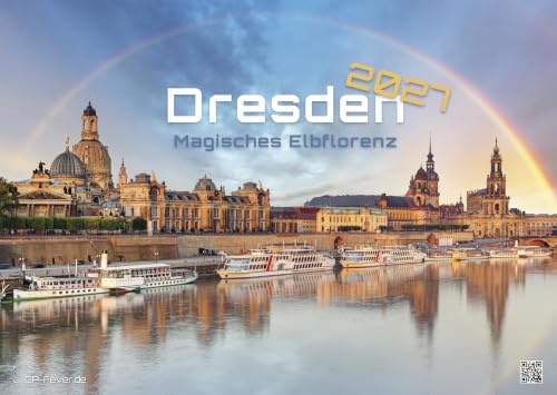 GP-Fever.de Dresden Kalender 2027 - Wandkalender DIN A2 (60x42 cm) | 14 hochwertige Fotografien der Dresdner Altstadt – Frauenkirche, Elbufer & mehr – ideal als Geschenk