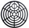 ROUND 6 15cm PLASTIC BLACK DRAIN COVER / GULLEY GRID / DRAINAGE GRILLE GULLY