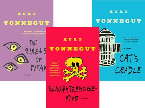 Kurt Vonnegut Collection 3 Books Set (Slaughterhouse 5, Cat's Cradle, The Sirens Of Titan)