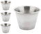 Pack of 4 - Premium Brushed Stainless Steel Commercial Grade Ramekins Condiment Sauce Cups Serving Pots Dip Bowls - 2.5oz 75ml