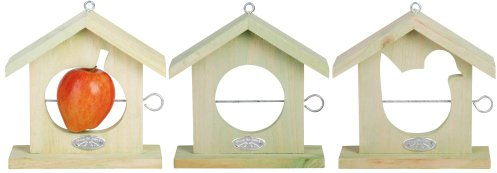 Esschert Design Vogelhaus, Vogelfutterhaus mit Dach aus Holz, ca. 19 cm x 5,8 cm x 20 cm