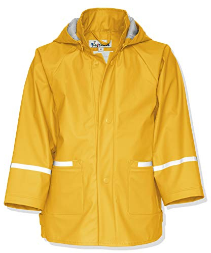 Playshoes Giacca da pioggia, Abbigliamento antipioggia antivento e impermeabile Unisex - Bambini e ragazzi, giallo, 104
