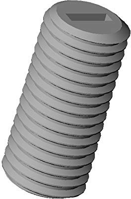 ajile - 20 pièces - Vis sans tête fendue nylon diam. M4 | longueur L = 20 mm plastique polyamide PA6.6 isolant